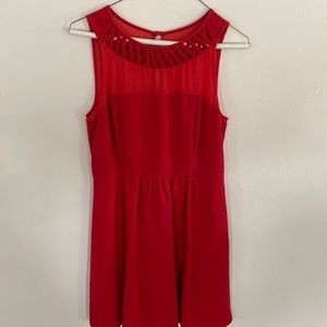 Maeve Anthropologie red dress
